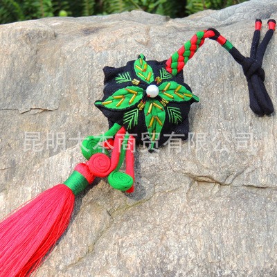 云南民族手工布藝汽車飾品 小小車掛里的時(shí)光與祝福